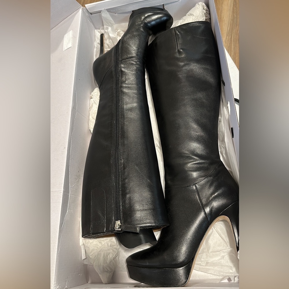 Nine West high black boots